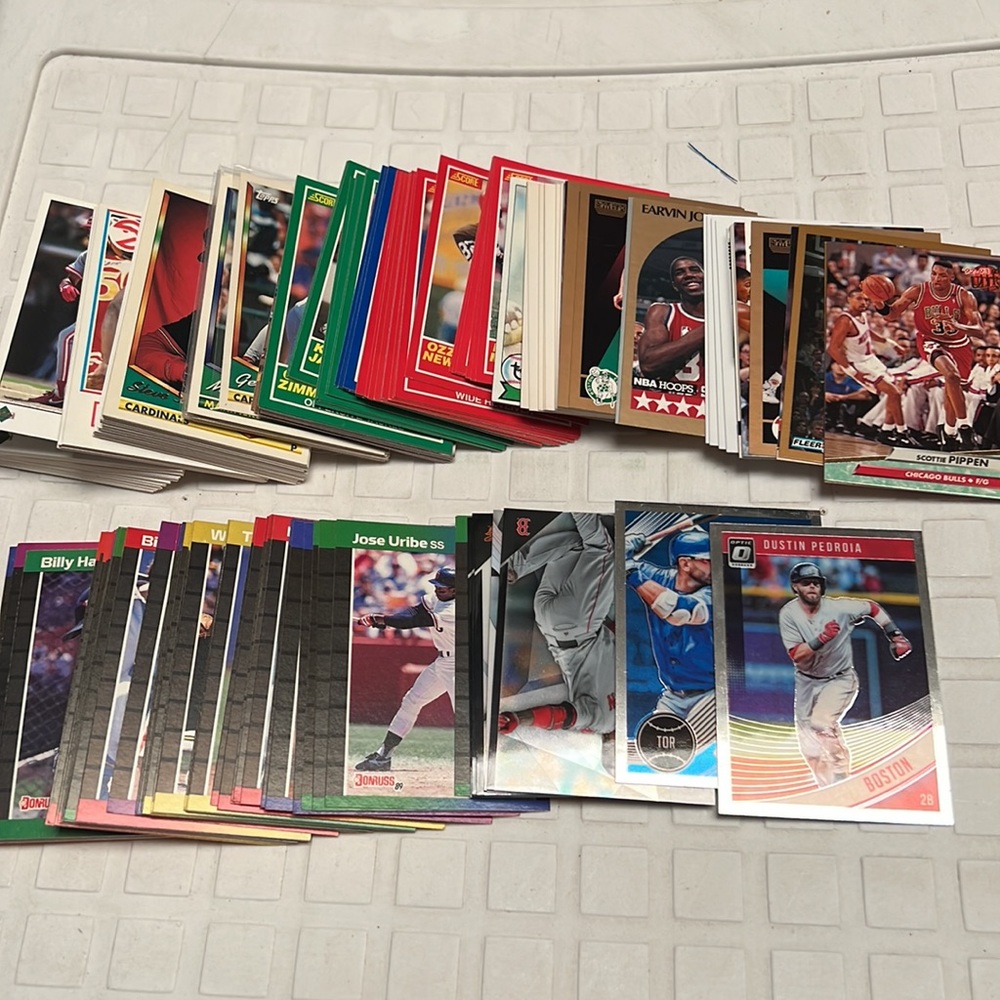 1000 assorted sports card lot MIXED brands - Picture 2 of 2